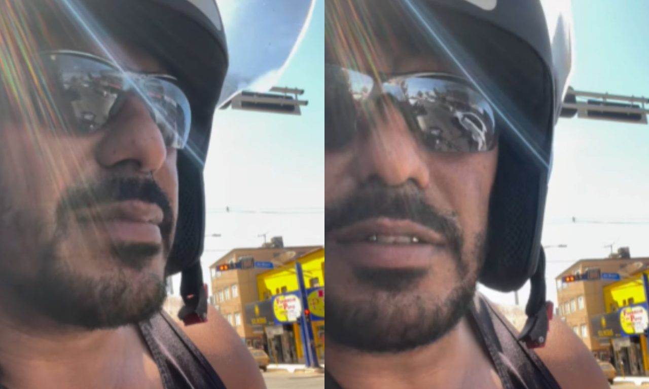 Motociclista compartilhou o relato na internet. (Foto: Reprodução/Redes Sociais)