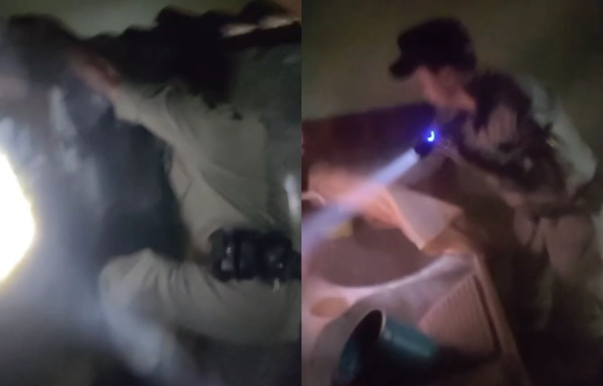 Policiais militares escalam muro, entram em casa em chamas e salvam homem que dormia em Campo Limpo de Goiás