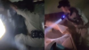Policiais militares escalam muro, entram em casa em chamas e salvam homem que dormia em Campo Limpo de Goiás