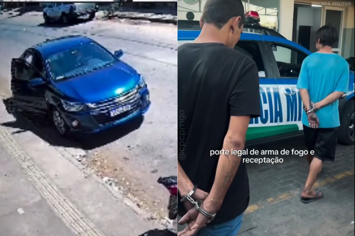 PM dá detalhes sobre como carro roubado em Goiânia foi recuperado em tempo recorde