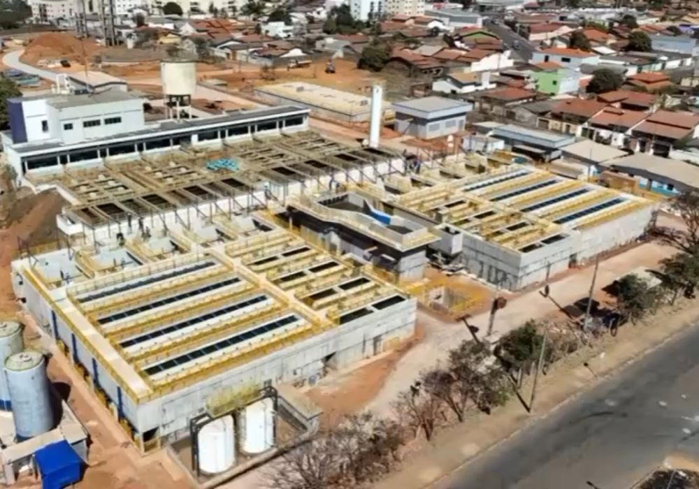 Saneago divulga imagens impressionantes de nova estação em Anápolis