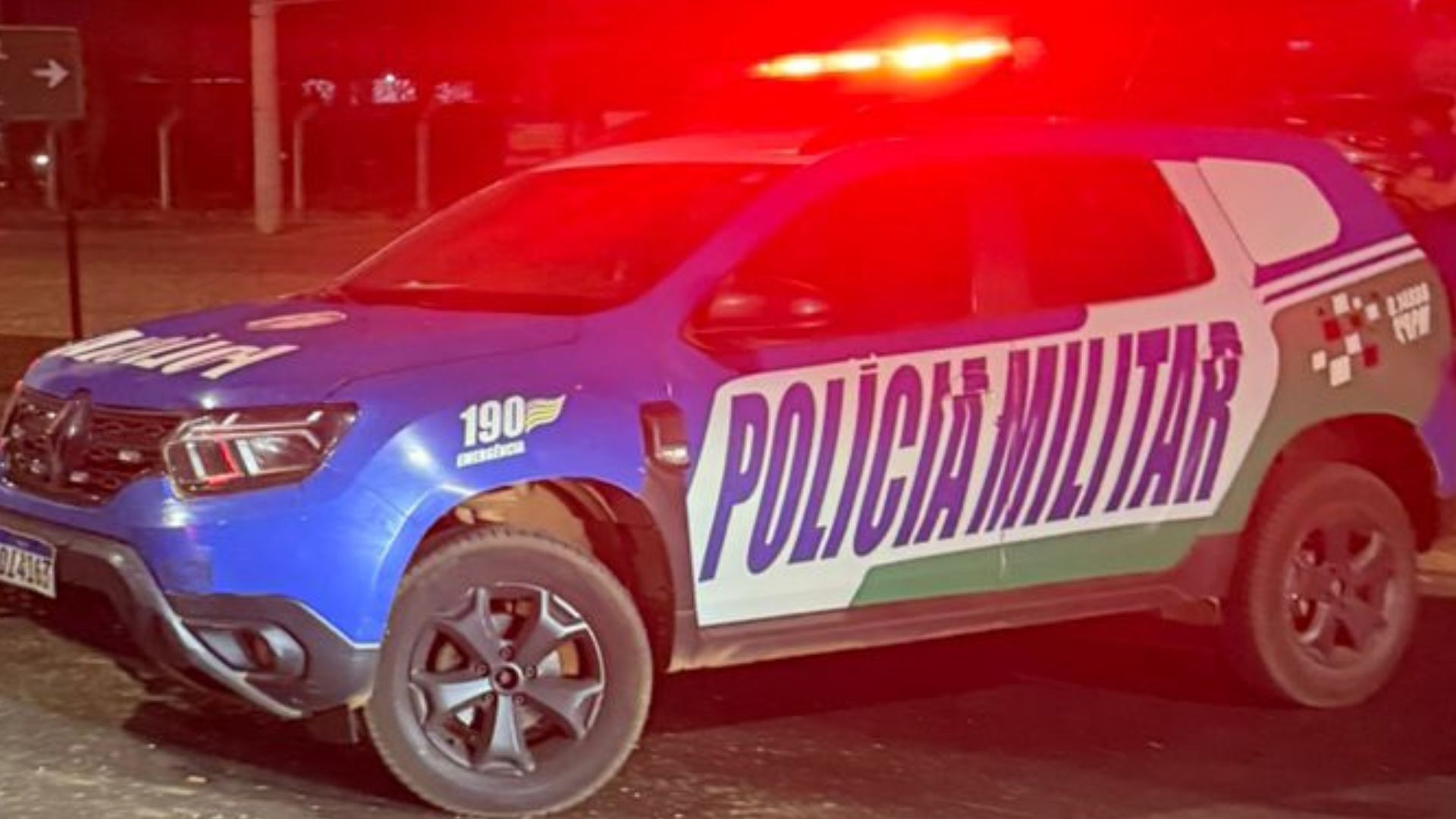 Viatura da Polícia Militar. (Foto: Reprodução) bebê
