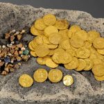 Descoberto tesouro com moedas de ouro raras joias de quase 1.500 anos