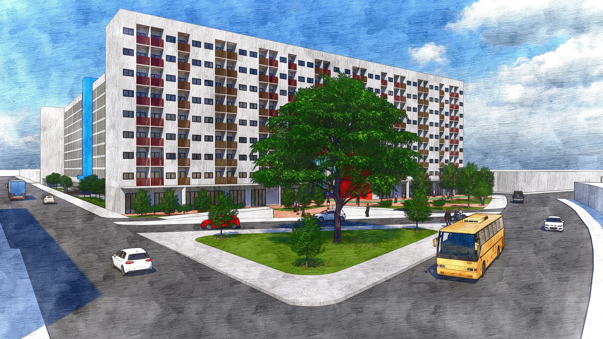 Habitação social tem 512 apartamentos populares. (Foto: Acervo pessoal)
