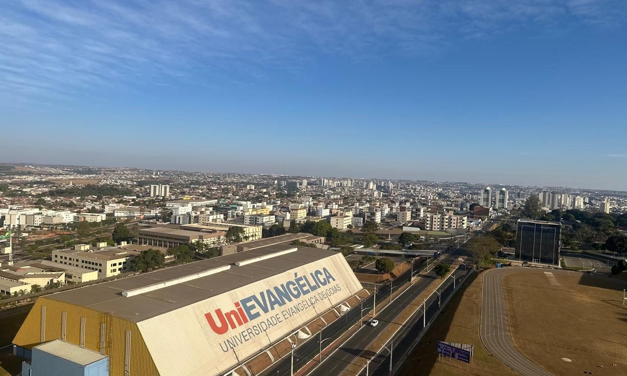 Vista aérea do bairro Cidade Universitária, em Anápolis. (Imagem: Ilustração)