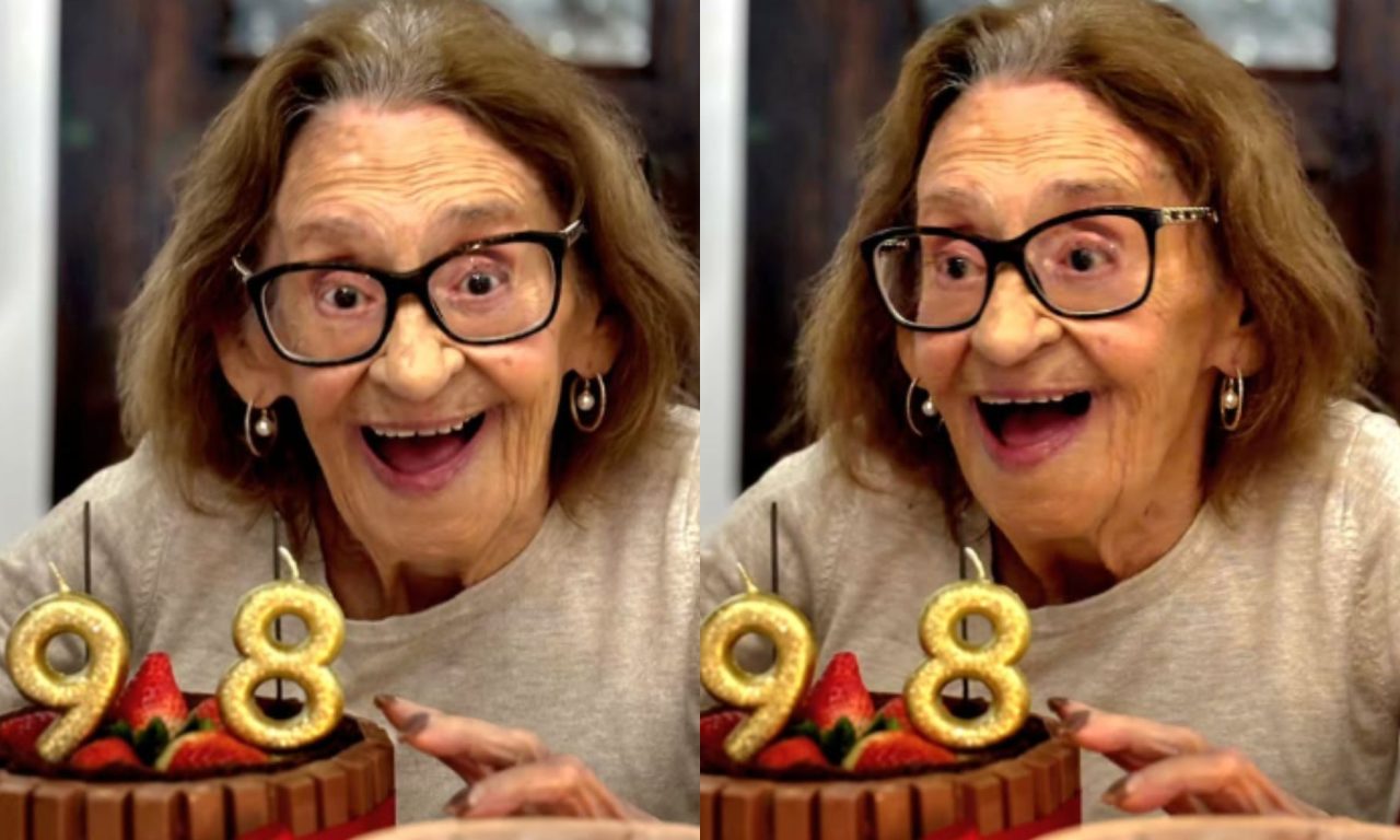 Atriz Laura Cardoso comemora os 98 anos.