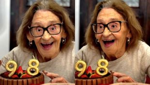 Atriz Laura Cardoso comemora os 98 anos.