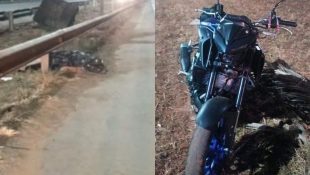 Motociclista morre após bater em ciclista que atravessava rodovia entre Goiânia e Goianira