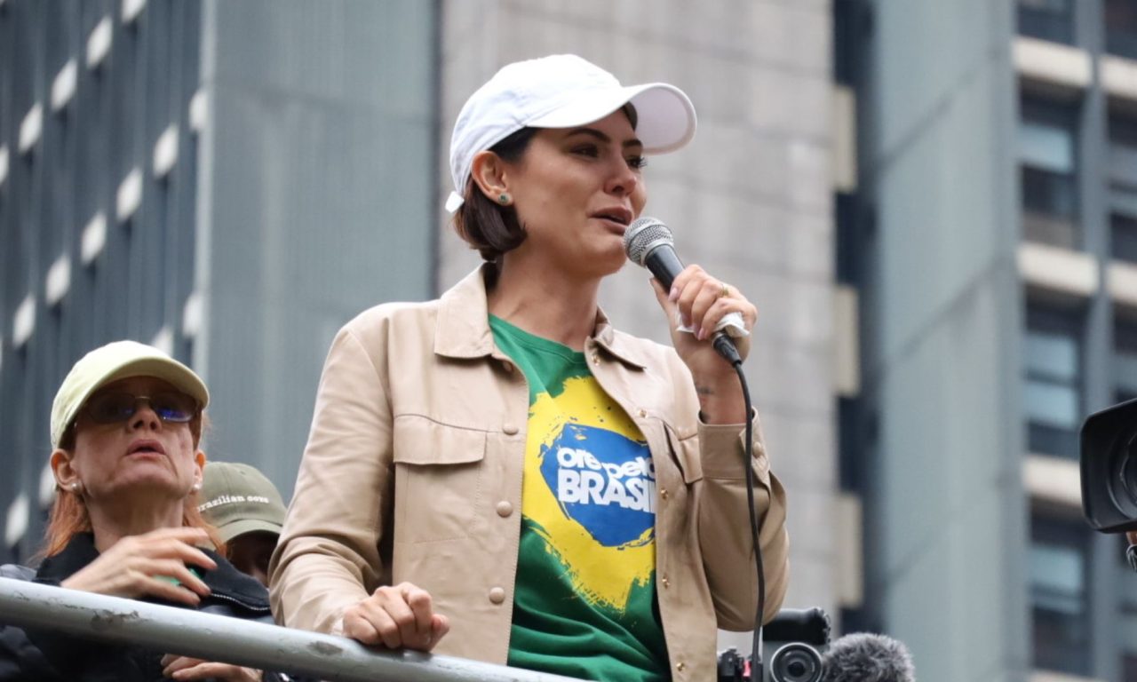 Ex-primeira dama Michelle Bolsonaro. (Foto: Raspress/Folhapress)