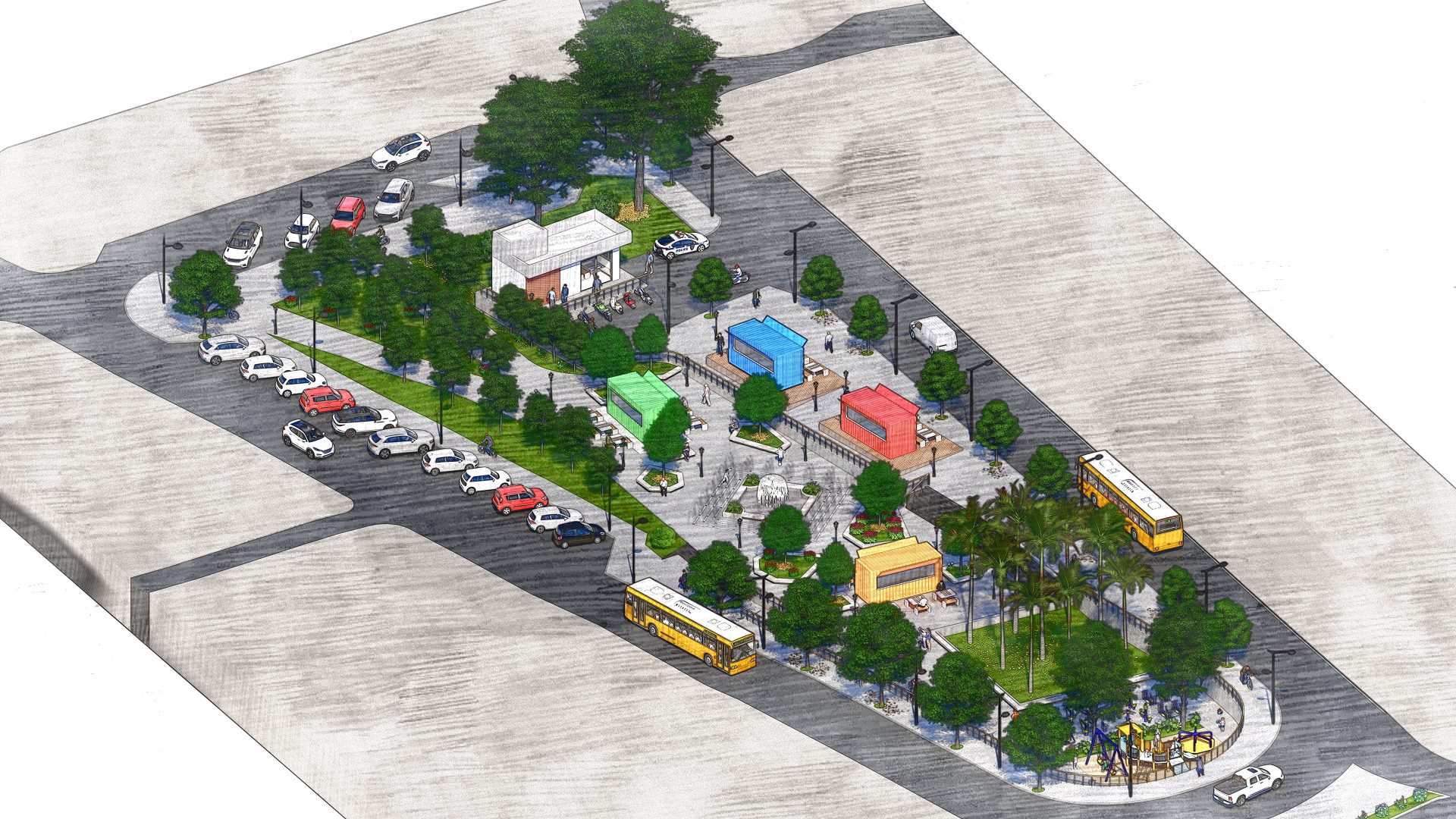 Praça das Mães seria desenhada. (Foto: Acervo pessoal)