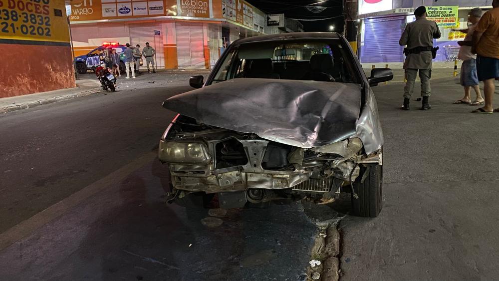 Jovem vai para o Heana após sofrer acidente no Centro de Anápolis