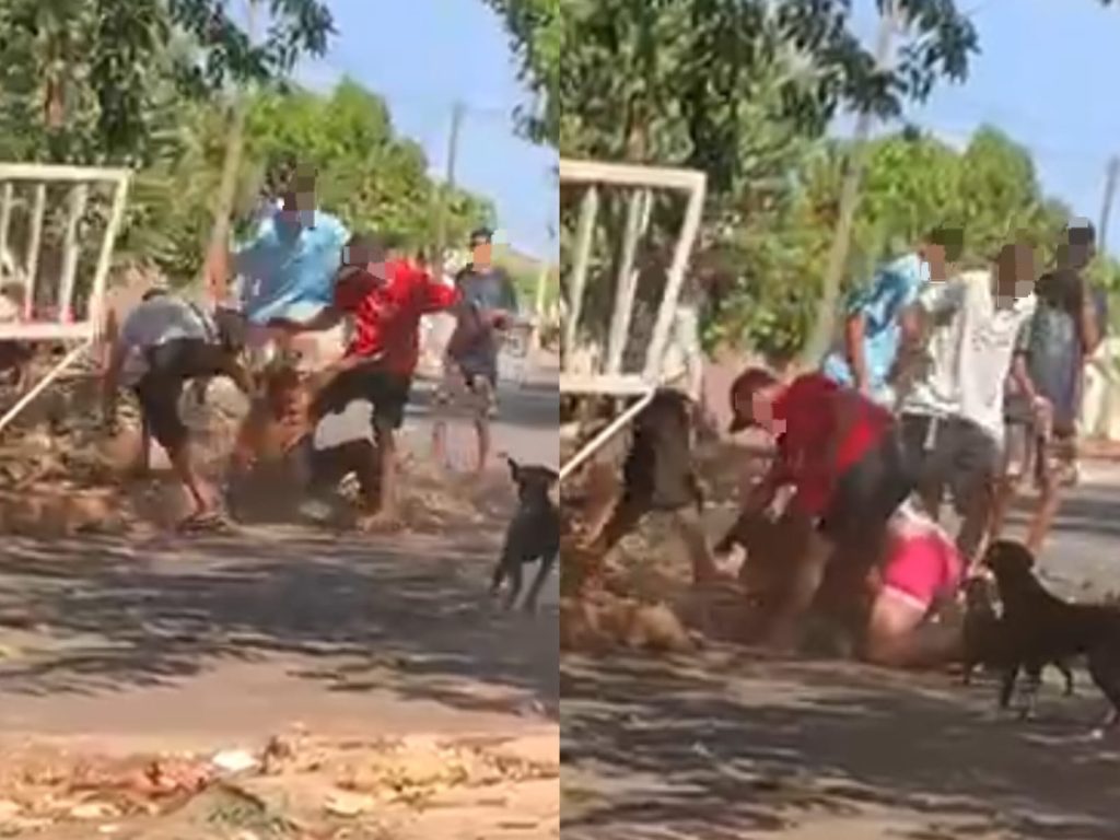 Vídeo flagra momento em que morador de Goiânia é brutalmente espancado por grupo de adolescentes