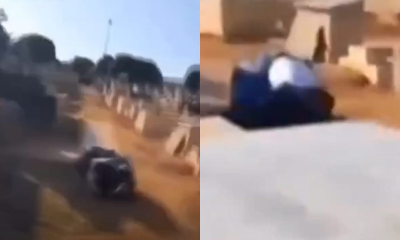 Advogado foi filmado em luta corporal com o jardineiro. (Foto: Tv Anhanguera)