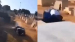 Advogado foi filmado em luta corporal com o jardineiro. (Foto: Tv Anhanguera)