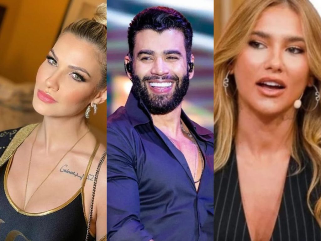 Conversa entre Gusttavo Lima e Virgínia teria causado desconforto em Andressa Suita. (Foto: Reprodução)