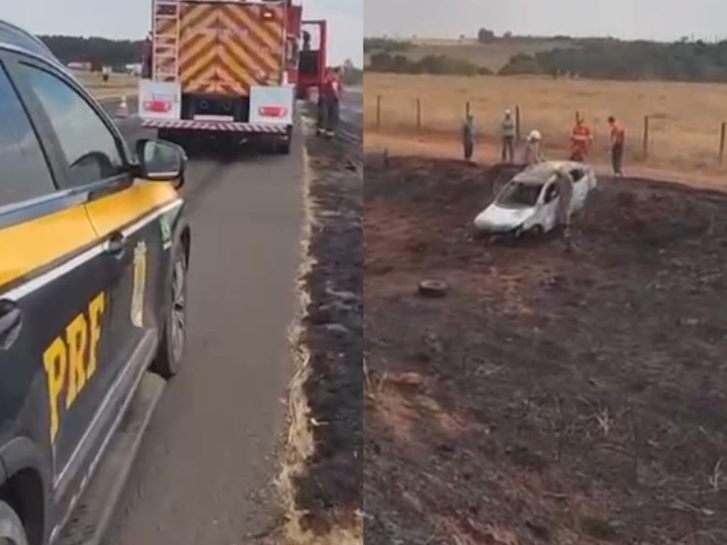 Acidente aconteceu no perímetro urbano de Morrinhos. (Foto: Divulgação)