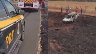 Acidente aconteceu no perímetro urbano de Morrinhos. (Foto: Divulgação)