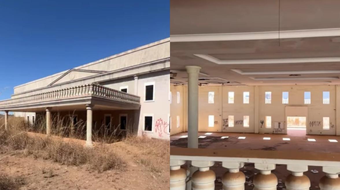 Vídeo mostra estado assustador de antiga casa de shows em Anápolis que hoje está abandonada