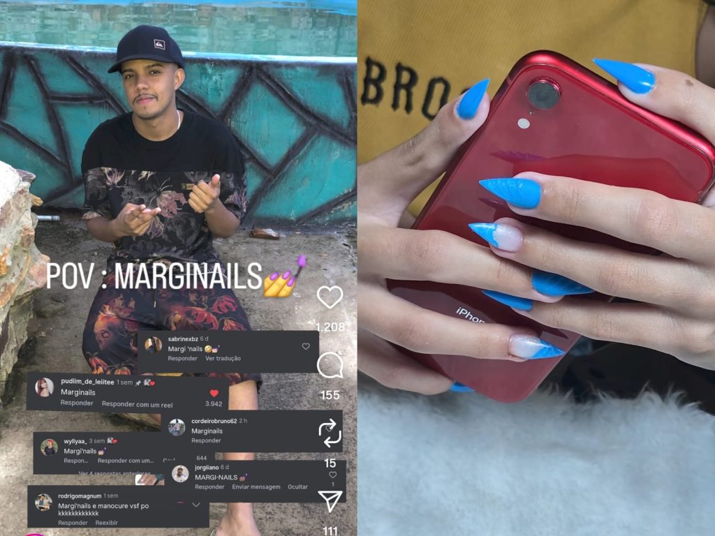 Designer de unhas viralizou por conta do profissionalismo e aparência. (Foto: @alerrandro_nails)