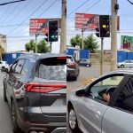 Motorista de aplicativo lamentou o comportamento de motoristas no trânsito de Anápolis. (Foto: @99viajante)