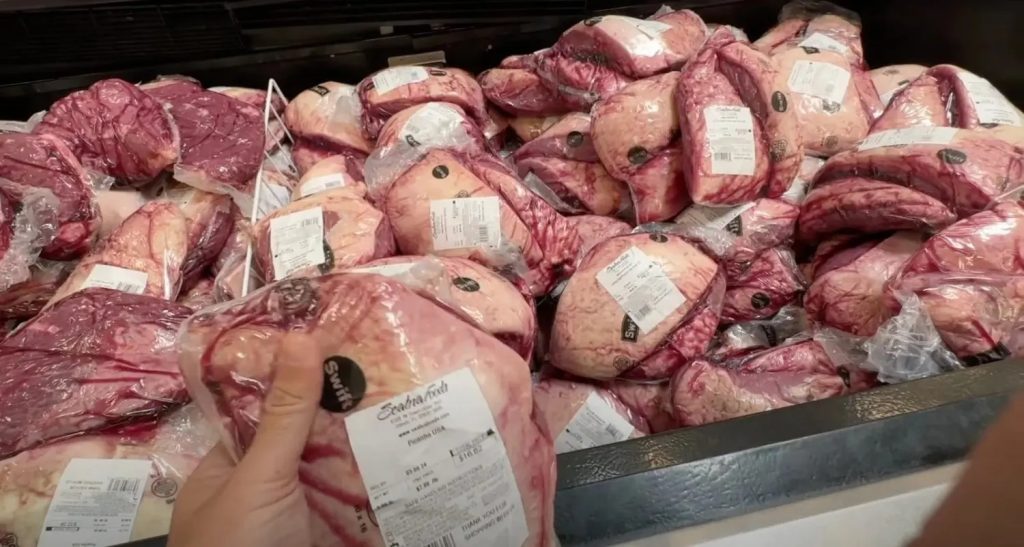Peço da picanha brasileira em atacadão dos EUA impressiona