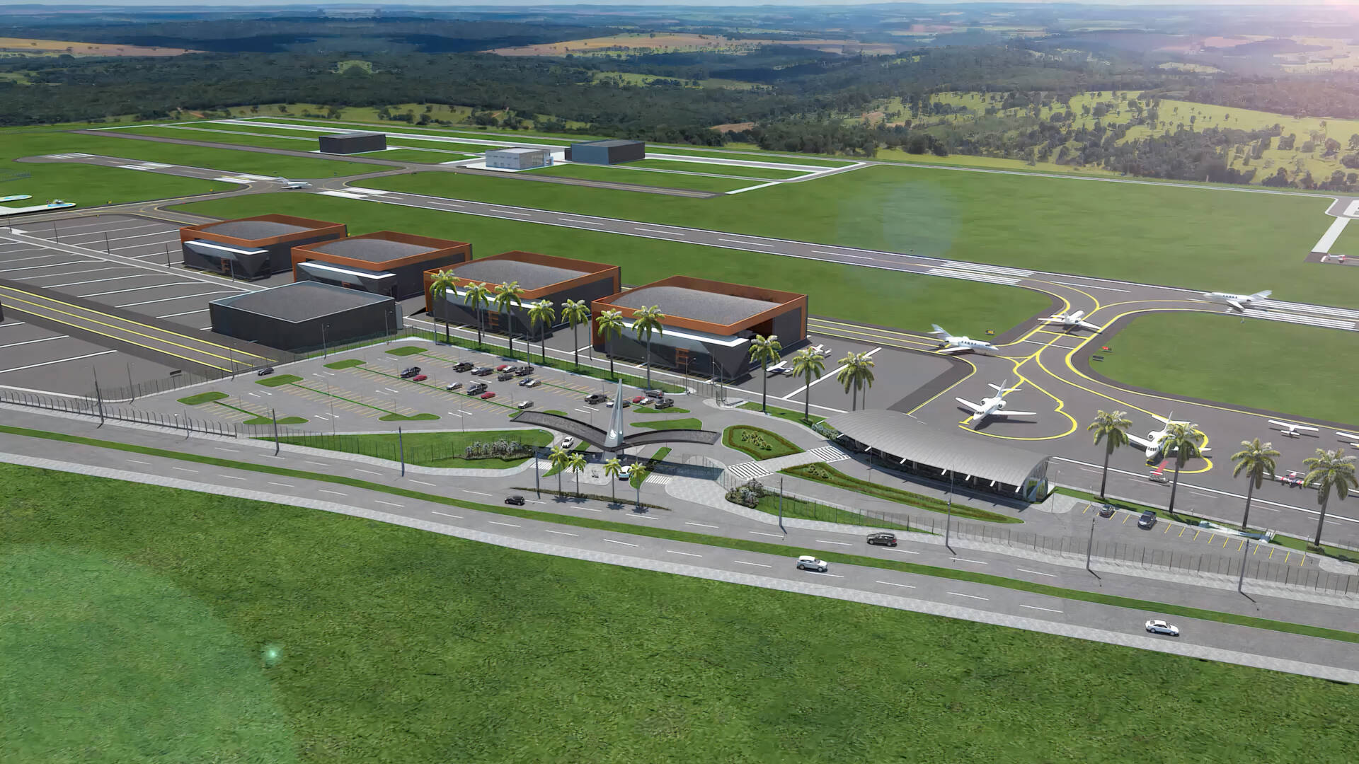 Classe política e elite do empresariado goiano se juntam em projeto de aeroporto privado em Aparecida de Goiânia