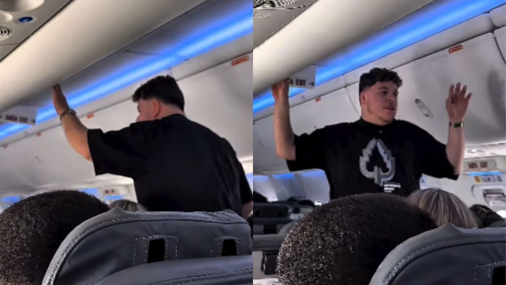 Arthur Victor viralizou após fazer uma declaração de amor durante um voo.