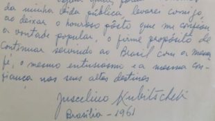 Tesouro descoberto: estagiária encontra carta de JK escondida em livro de museu e mostra o que ele escreveu