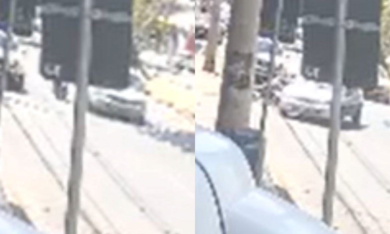 Motociclista precisou ser socorrida após levar "fechada" no trânsito.