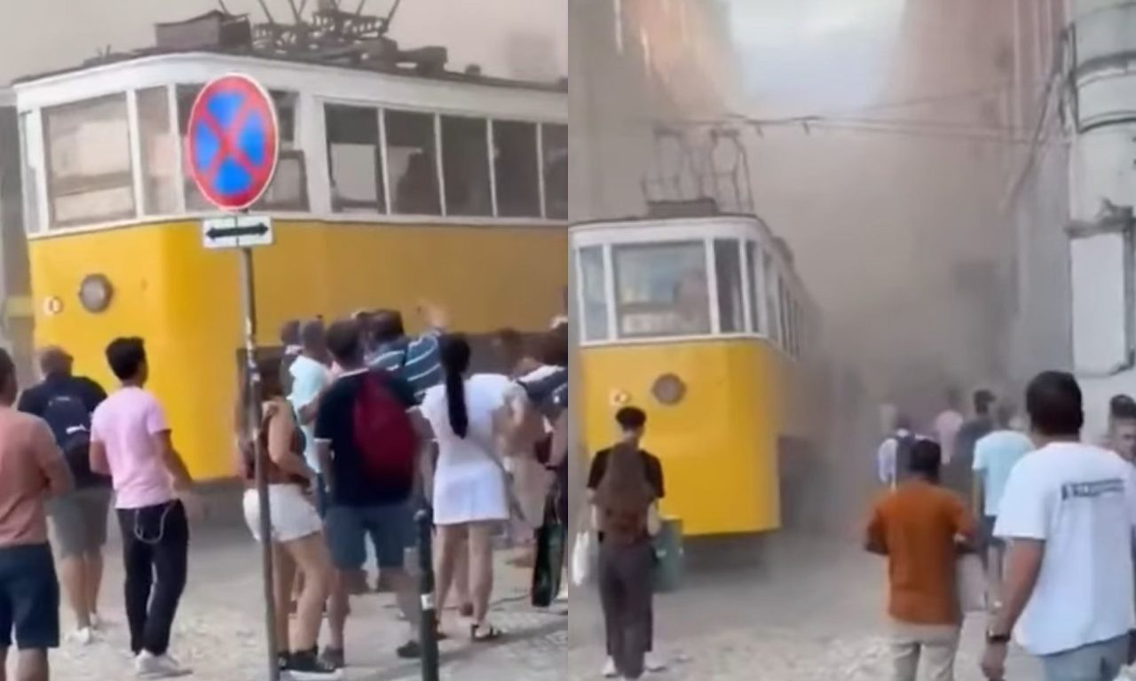 Quinze pessoas morreram após Elevador da Glória descarrilhar. (Foto: Reprodução/Redes Sociais)
