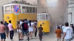 Quinze pessoas morreram após Elevador da Glória descarrilhar. (Foto: Reprodução/Redes Sociais)