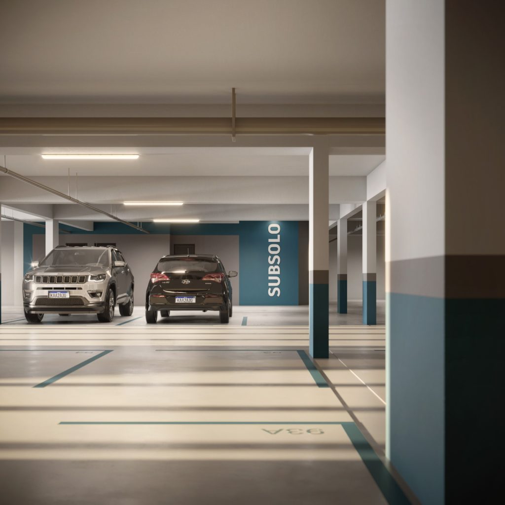 Inovação da EMISA traz bicicletário completo, iluminação inteligente e infraestrutura útil também nas garagens. (Foto: Divulgação)