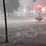 Tempestade atingiu vários pontos da capital.