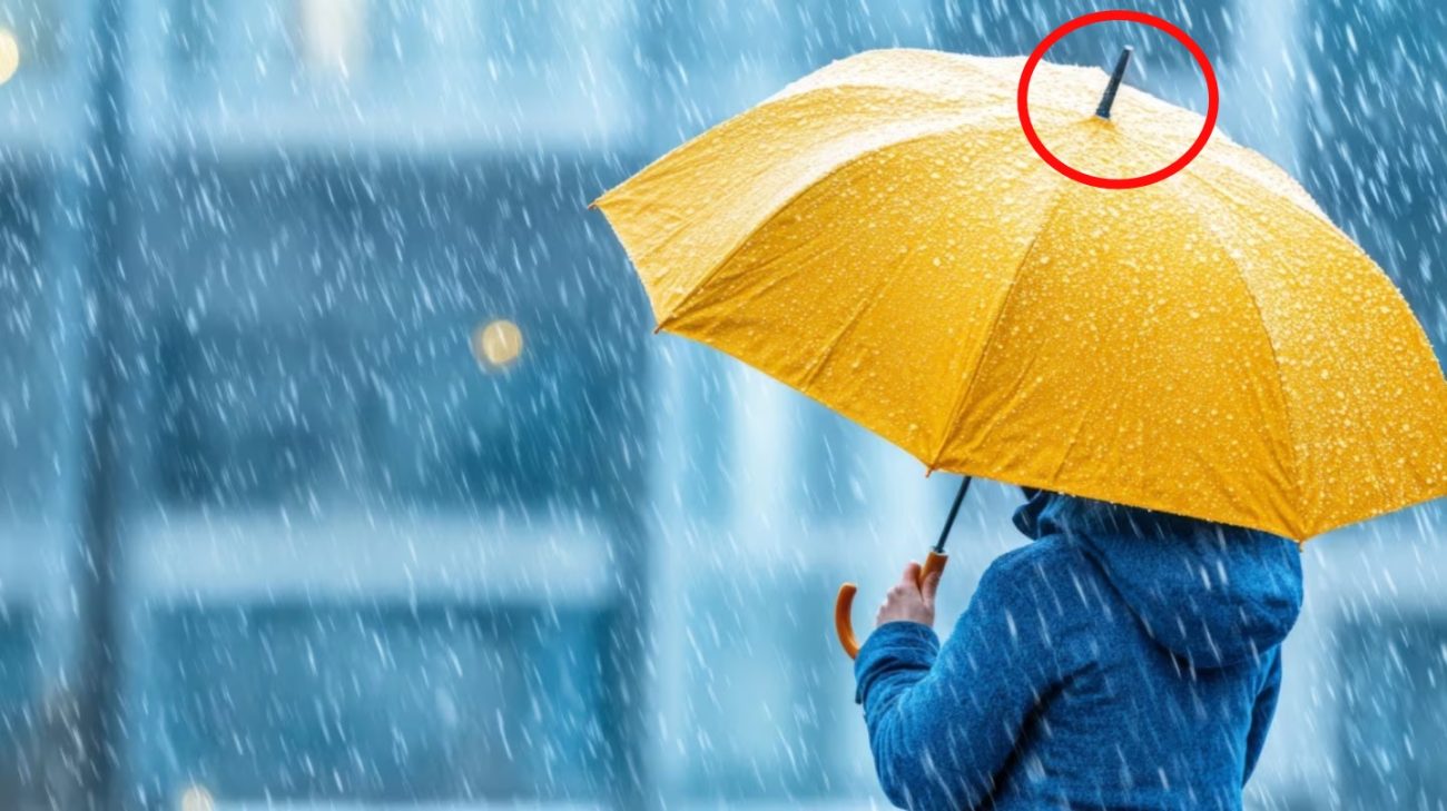 Ponta metálica no topo do guarda-chuva tem função importante, mas pouco conhecida