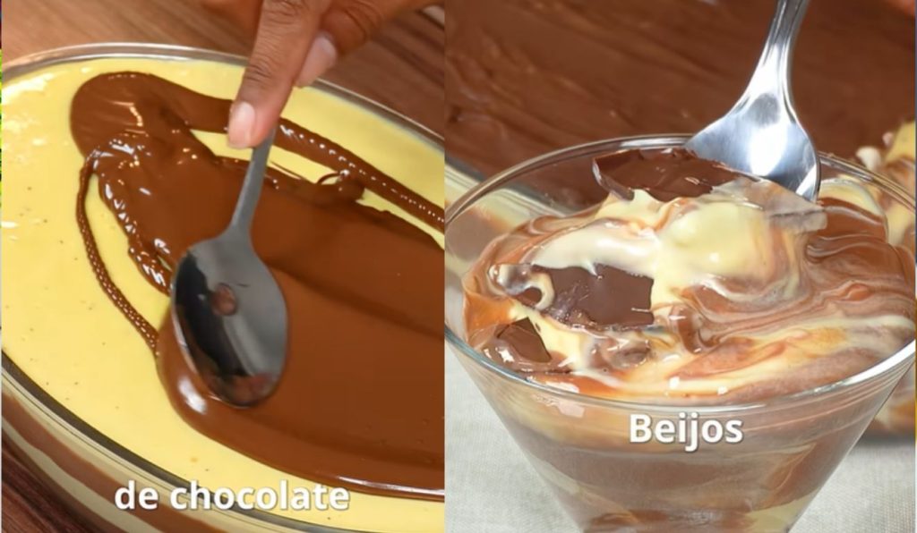 Mousse de maracujá trufado que é uma das melhores sobremesas e fácil de fazer