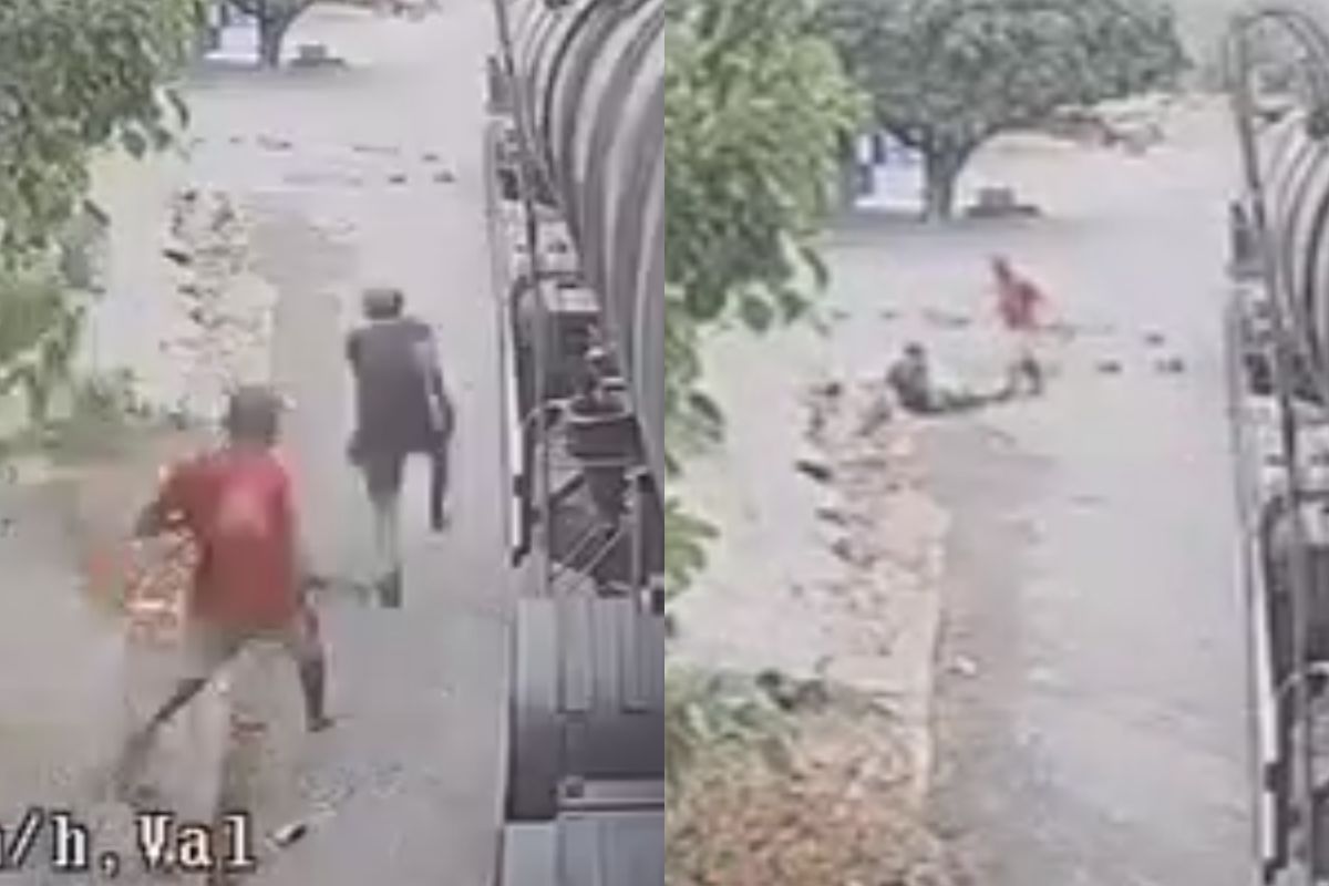 Câmera registrou momento em que homem é morto a facadas em plena luz do dia em Goiânia