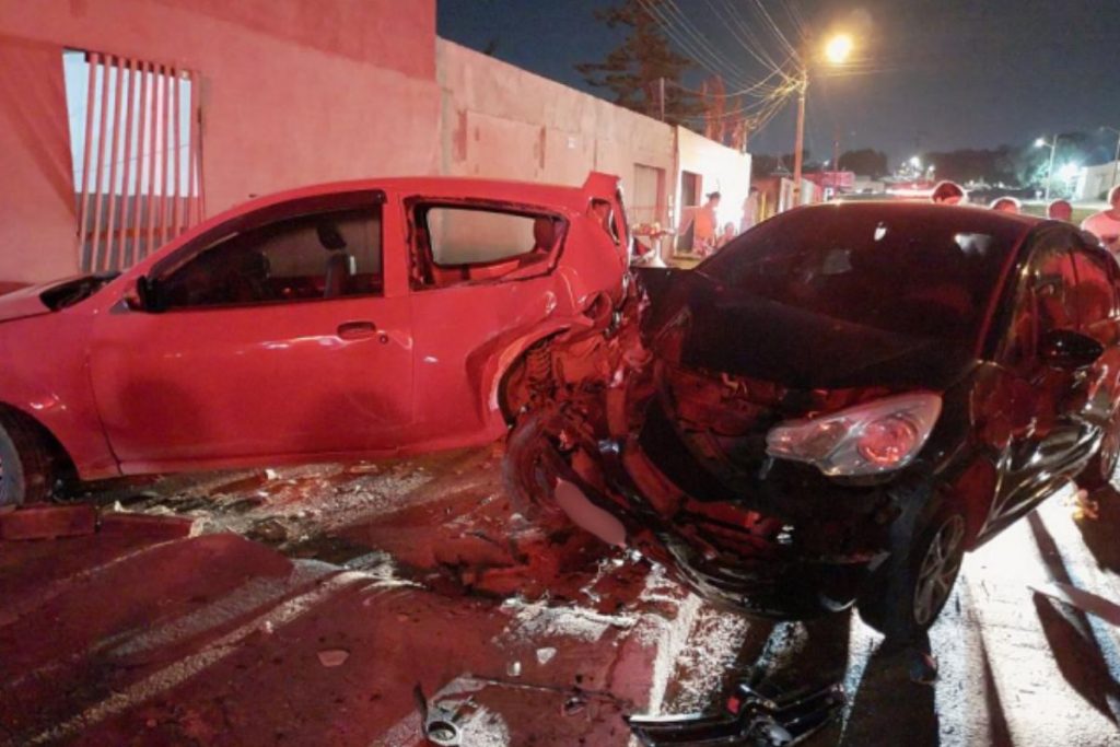 Motorista é levado às pressas para o HUGO após sofrer acidente em Aparecida de Goiânia