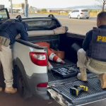 PRF prende motorista na BR-153 após descobrir o que ele escondia em caminhonete