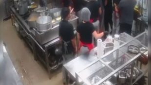 Câmera flagra briga com faca dentro de cozinha de badalado gastrobar de Goiânia