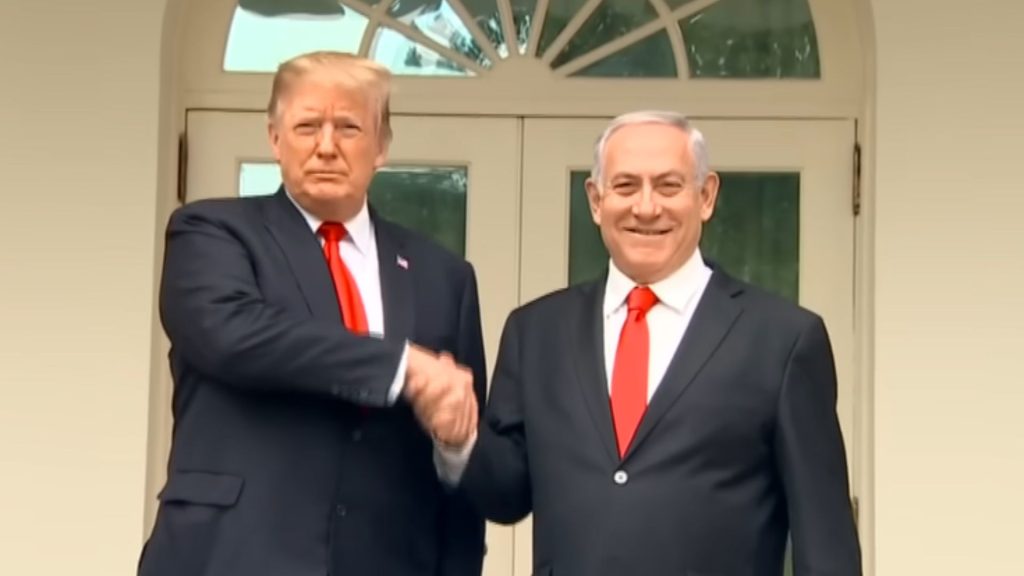 Donald Trump e Binyamin Netanyahu.