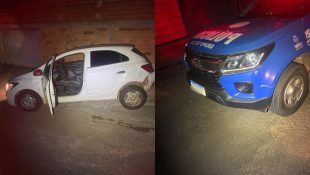 Motorista em Anápolis tenta fugir, mas sai na pior após bater carro em viatura da Polícia Militar