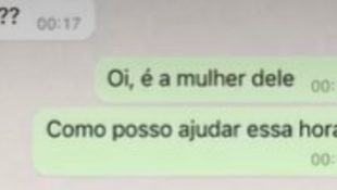 Esposa flagra mensagem da vizinha para o marido e resposta surpreende