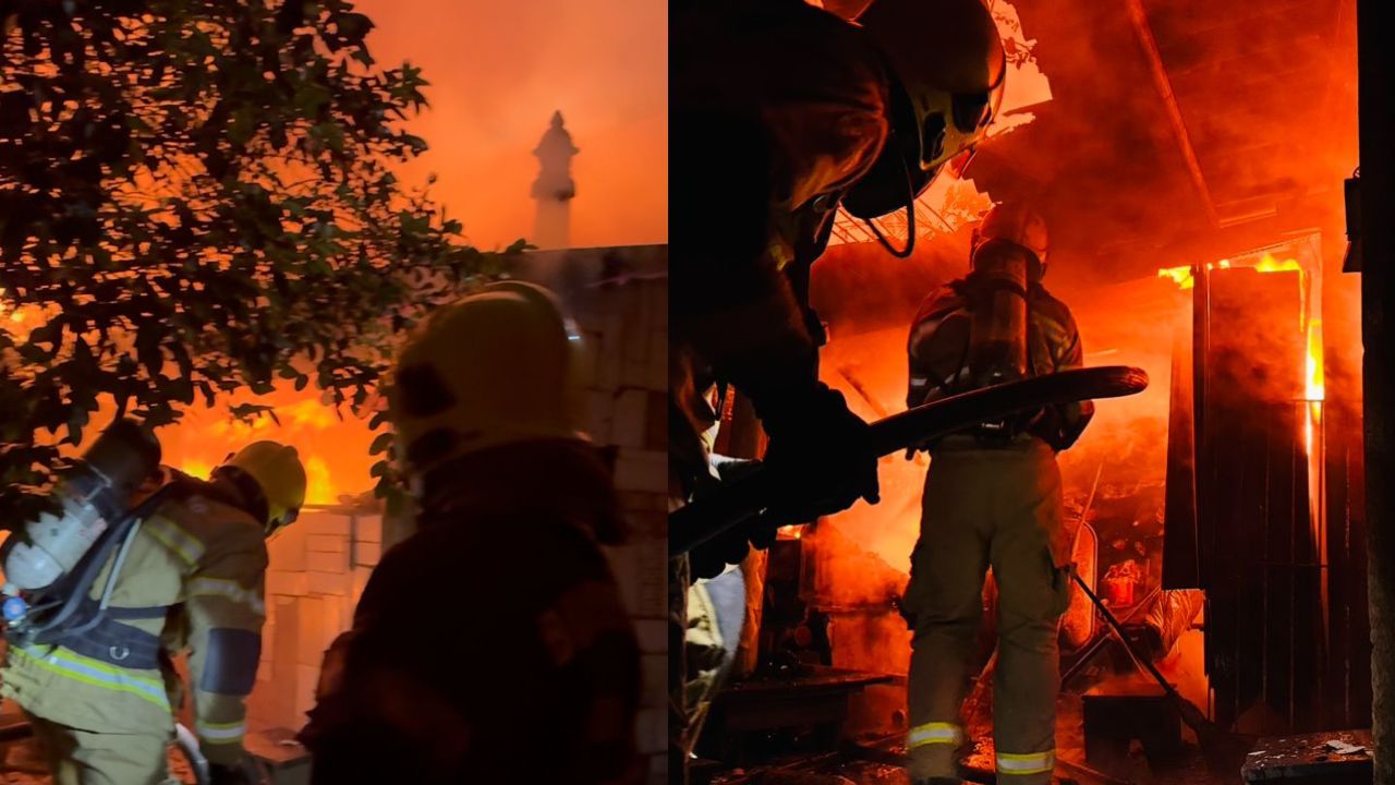 Incêndio de grandes proporções em residência de Anápolis mobiliza Corpo de Bombeiros