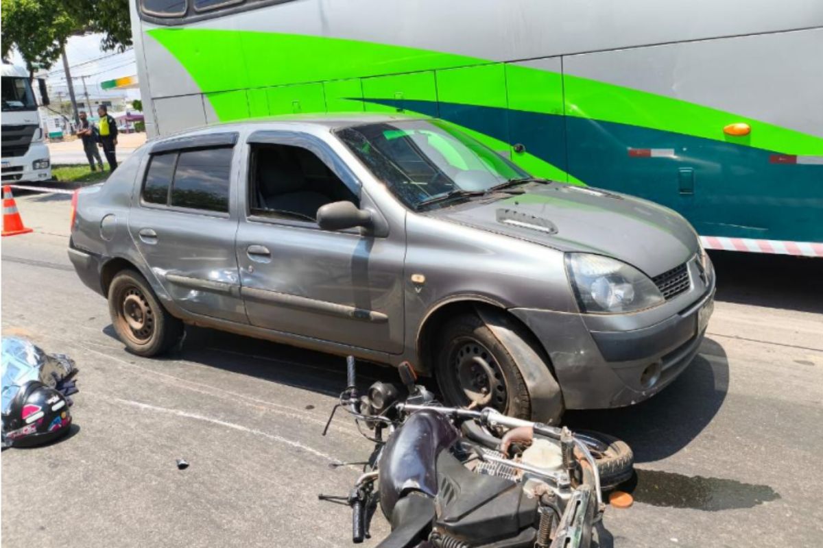Motociclista morre após colisão com caminhão na Avenida Perimetral, em Goiânia