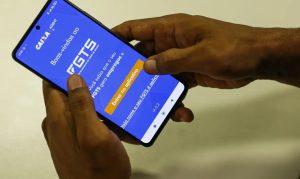 Tela do portal do FGTS. (Foto: Joédson Alves/Agência Brasil)