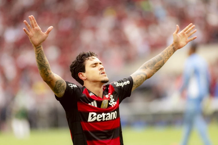Pedro desequilibra, Flamengo vence o Palmeiras e divide a liderança