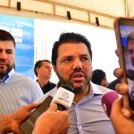 Márcio Corrêa (PL), prefeito de Anápolis, durante visita de Pedro Sales.