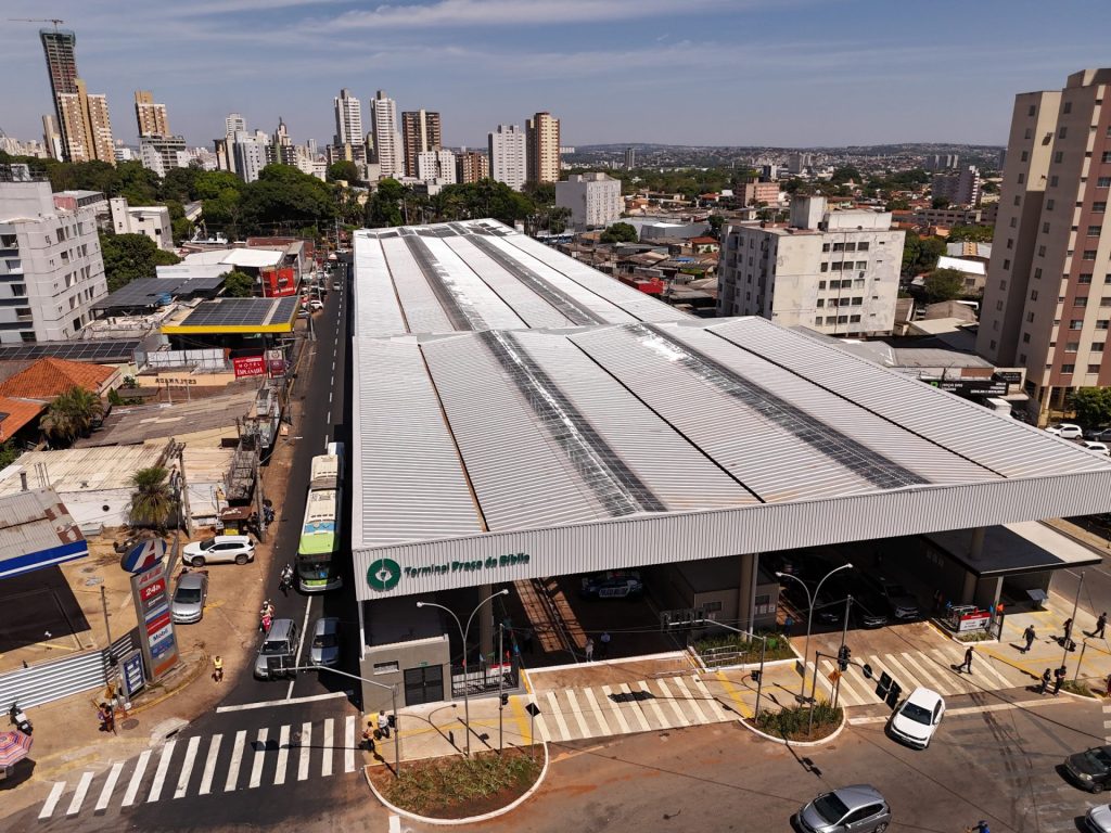 Novo Terminal Praça da Bíblia marca reestruturação do transporte coletivo em Goiânia. (Foto: Divulgação)