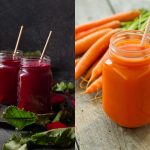Suco de beterraba com cenoura