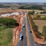 Vista aérea das obras de duplicação Anel Viário do Daia. (Foto: Divulgação)